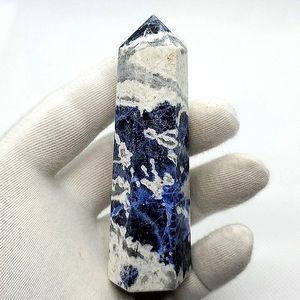 Sodalite Obelisk Tower Brilliant Colors Natural Crystal Gemstone